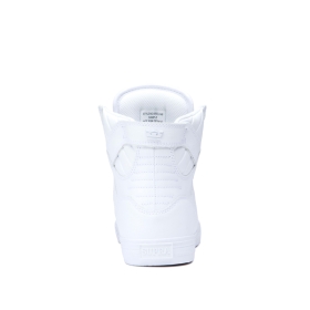 Supra Mens SKYTOP White/White High Top Shoes | CA-58307